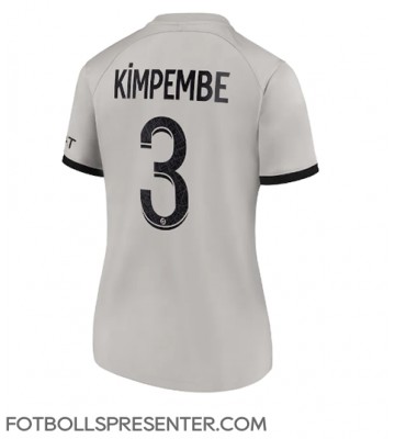 Paris Saint-Germain Presnel Kimpembe #3 Borta Matchtröja Dam 2022-23 Kortärmad